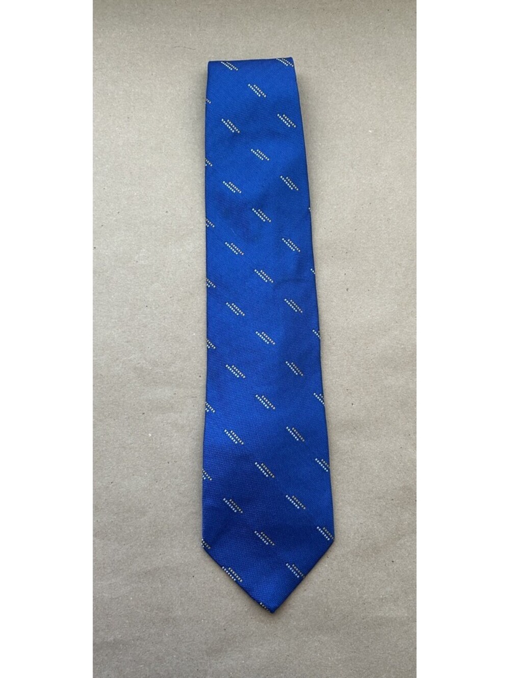 Barneys New York Men's Necktied Abstract Blue 100% Imported from Italy Silk
